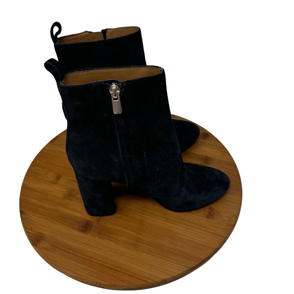 & Other Stories Black Suede Ankle Booties Heels Cocktail Party Womens 36 US‎ 6.5